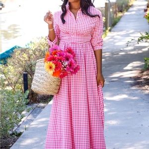 Dainty Jewell's Pink Gingham Dress